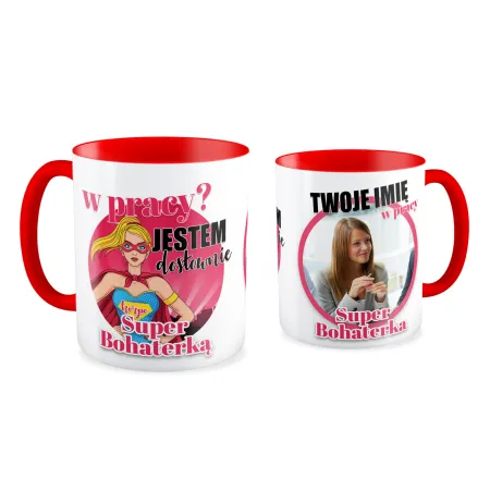 FOTO Kubek czerwony 330ml KORPO